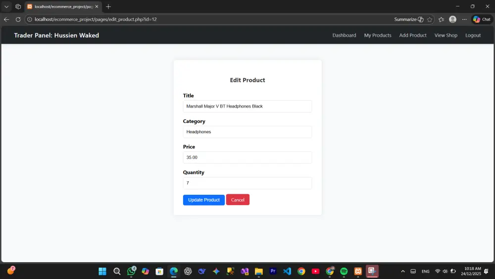سأقوم ببرمجة متجر إلكتروني بسيط به لوحة تحكم مخصصة للتجار من الصفر باستخدام تقنيات PHP و MySQL، لتسهيل إدارة أعمالك وتجارتك عبر الإنترنت بكفاءة عالية.