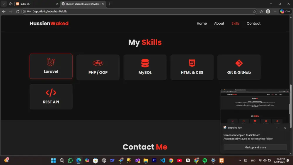 تصميم بورتفوليو رقمي لأعمالك البرمجية أو التصميمية