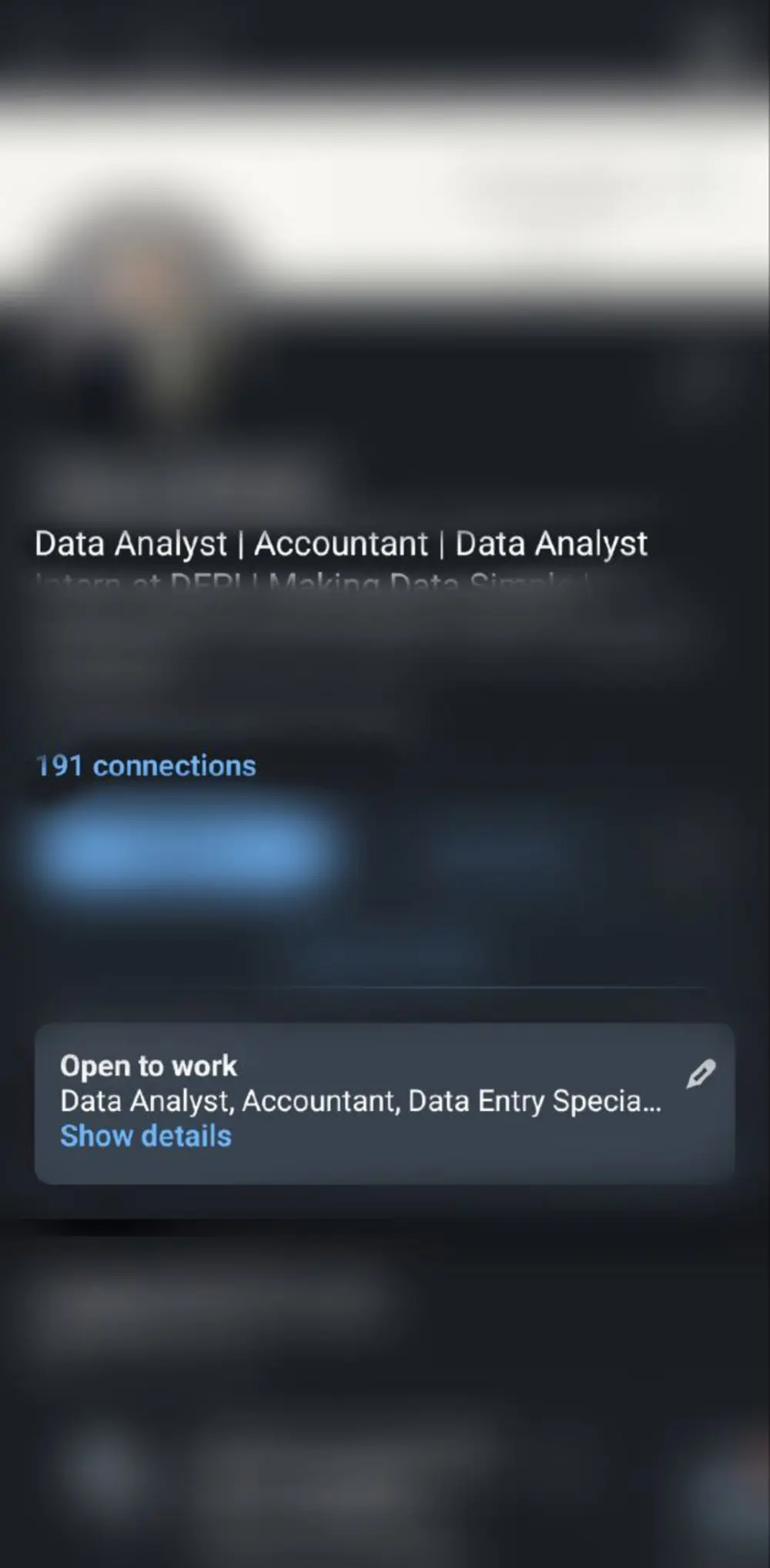 عملحساب linkedin محترف