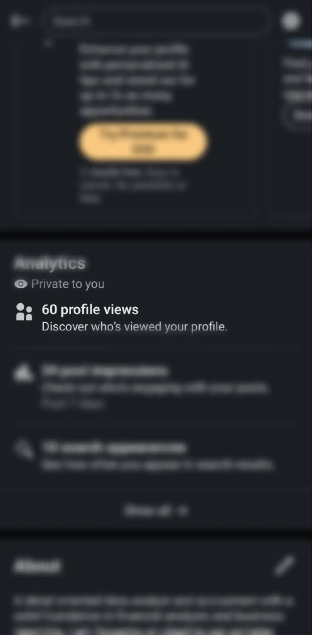 عملحساب linkedin محترف