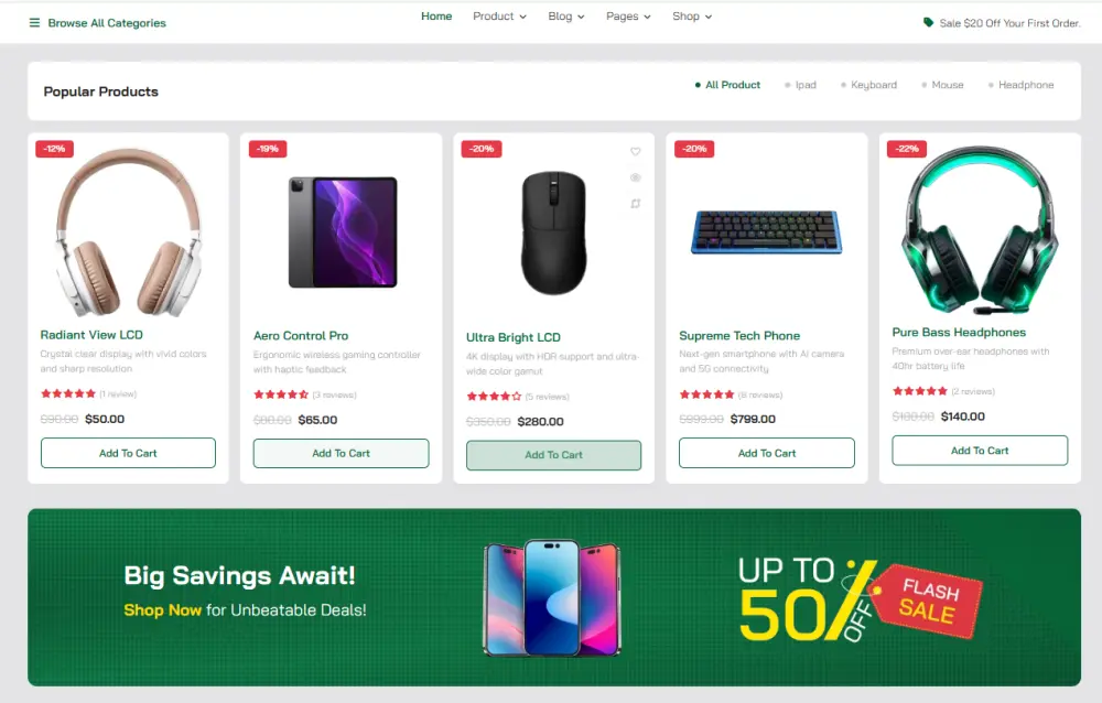 تحويل تصميمات Figma أو PSD إلى صفحة ويب متجاوبة (HTML/CSS)