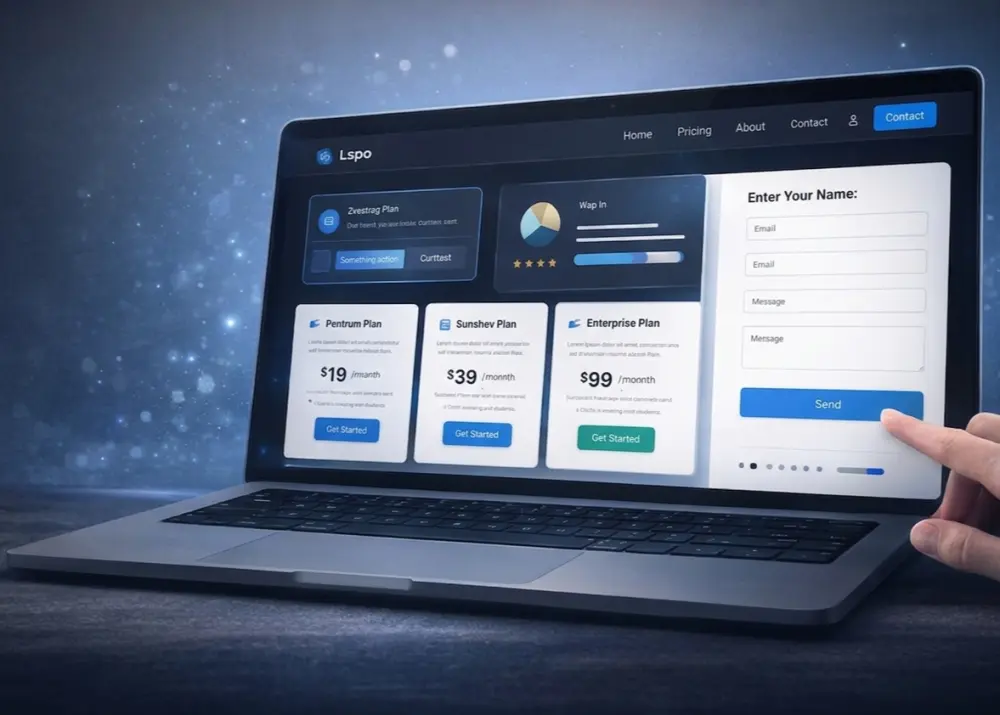 تصميم وبناء مكونات ويب (Components) تفاعلية باستخدام Bootstrap وJava Script