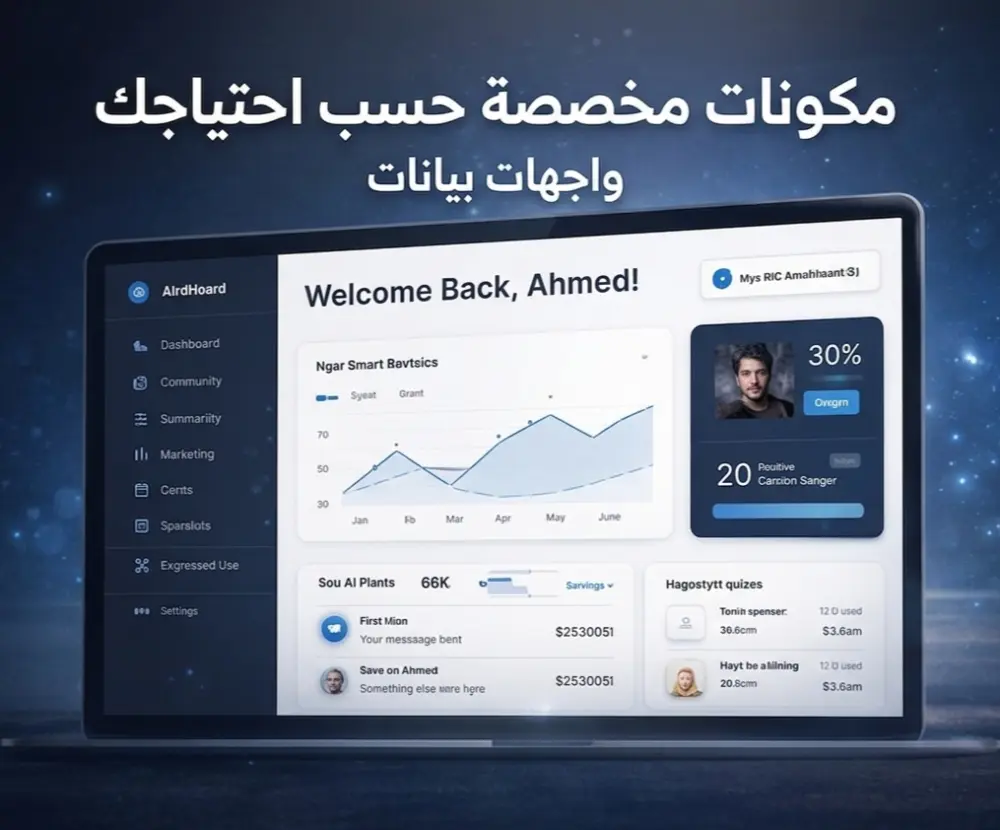 تصميم وبناء مكونات ويب (Components) تفاعلية باستخدام Bootstrap وJava Script