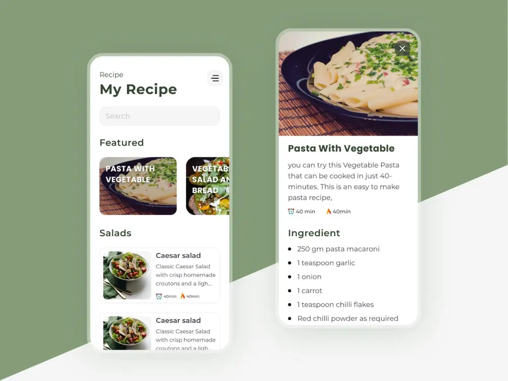 تحويل وجهات UI/UX g ل Mobile Apps