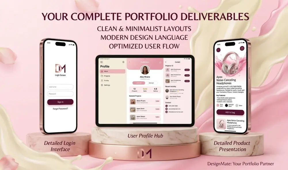 تصميم واجهات مستخدم (UI Design) احترافية لتطبيقات الموبايل