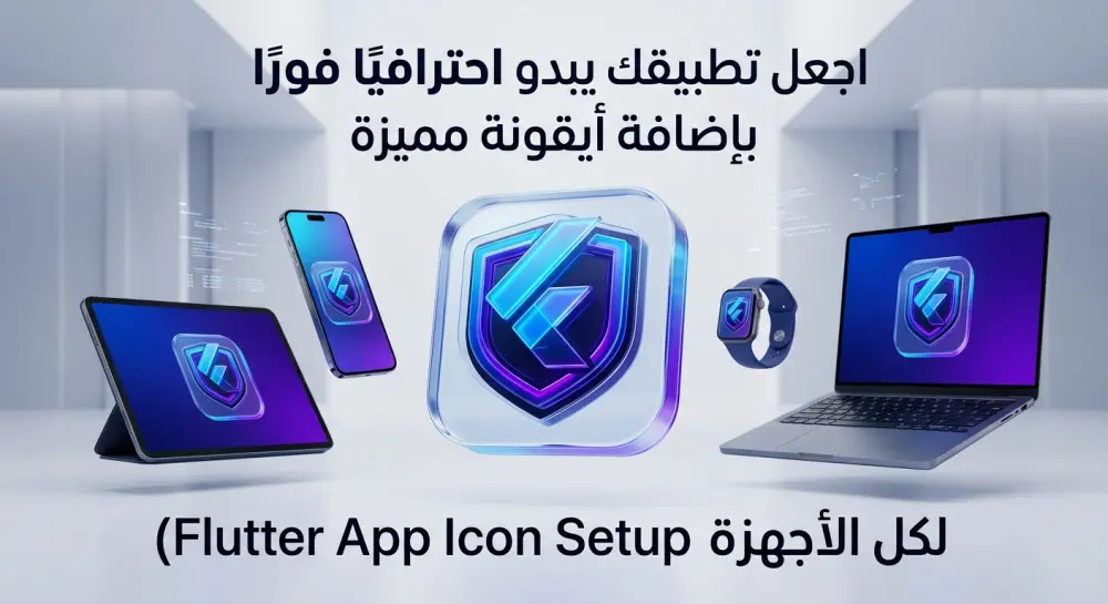 اجعل تطبيقك يبدو احترافيًا فورًا بإضافة أيقونة مميزة (Flutter App Icon Setup لكل الأجهزة)