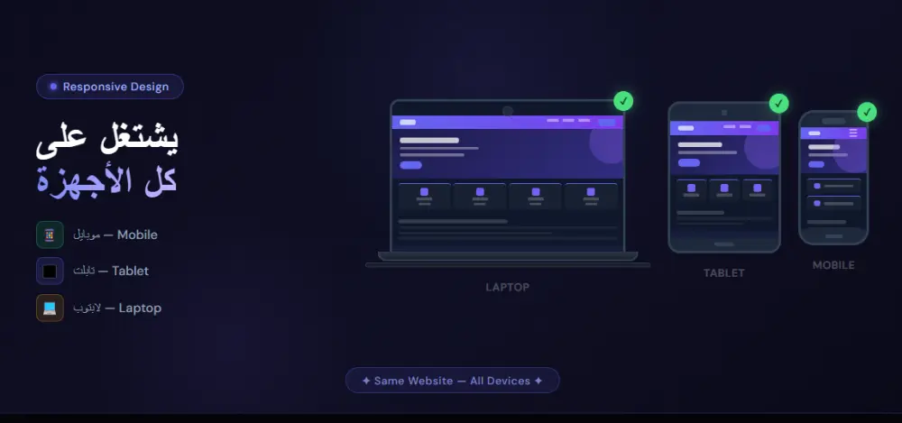 تحويل تصميم Figma أو صورة إلى صفحة HTML/CSS متجاوبة واحترافية