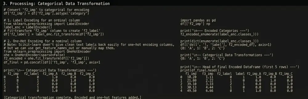 تنظيف وتجهيز البيانات وتحويلها لبيانات جاهزة للتحليل