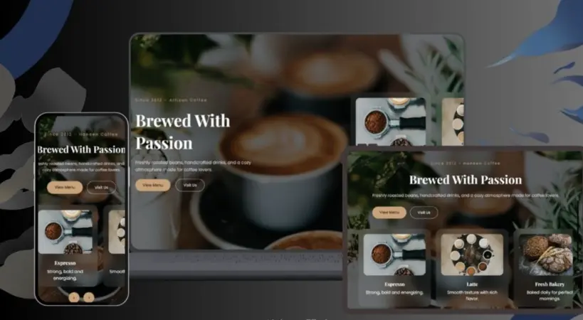 إنشاء موقع احترافي Responsive