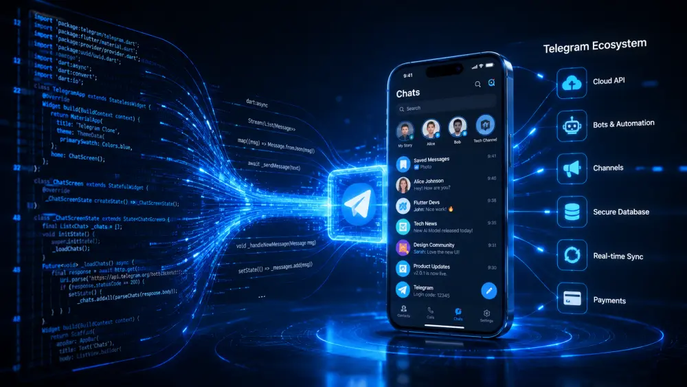 برمجة وتطوير تطبيق تليجرام مصغر (Telegram Mini App) يرفع مبيعاتك لـ 300% بضغطة واحدة