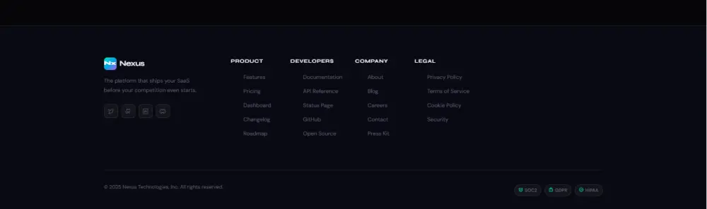 سوف تحصل على قالب Landing Page احترافي متكامل مخصص لعرض منتجات أو خدمات SaaS بشكل حديث وفخم، جاهز للاستخدام مباشرة أو التعديل عليه بسهولة.