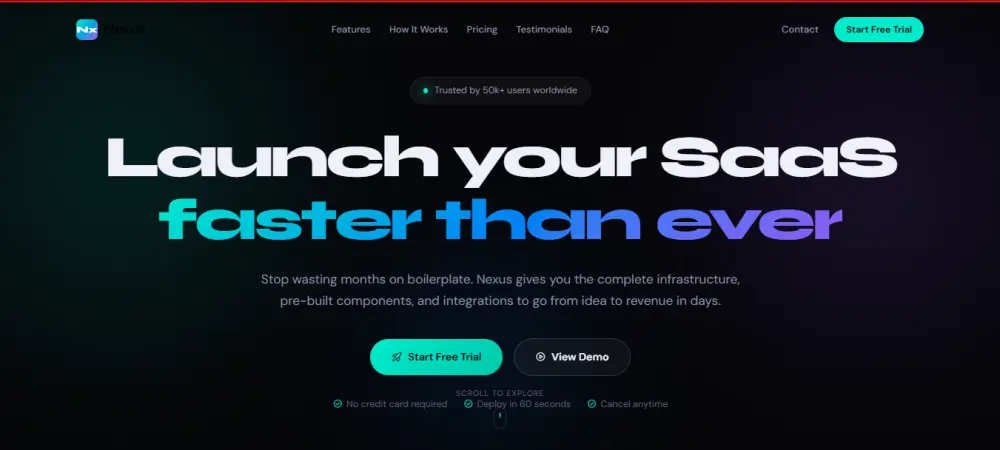 سوف تحصل على قالب Landing Page احترافي متكامل مخصص لعرض منتجات أو خدمات SaaS بشكل حديث وفخم، جاهز للاستخدام مباشرة أو التعديل عليه بسهولة.