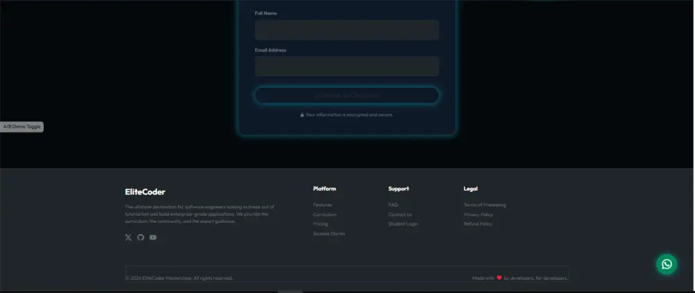 سوف تحصل على قالب Landing Page احترافي متكامل مخصص لعرض منتجات أو خدمات بشكل حديث وفخم، جاهز للاستخدام مباشرة أو التعديل عليه بسهولة