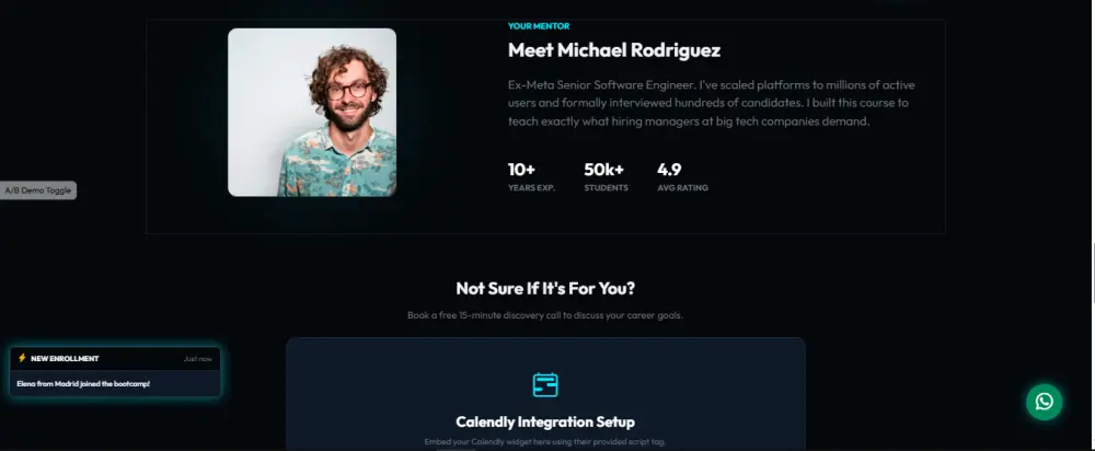 سوف تحصل على قالب Landing Page احترافي متكامل مخصص لعرض منتجات أو خدمات بشكل حديث وفخم، جاهز للاستخدام مباشرة أو التعديل عليه بسهولة