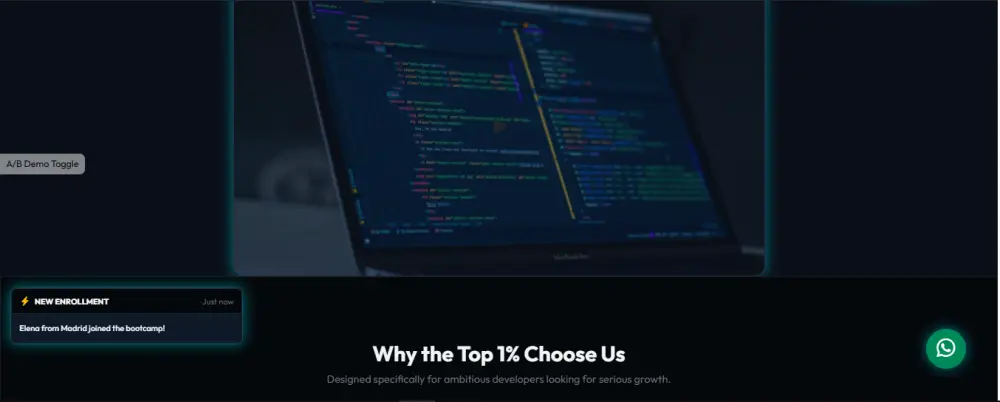 سوف تحصل على قالب Landing Page احترافي متكامل مخصص لعرض منتجات أو خدمات بشكل حديث وفخم، جاهز للاستخدام مباشرة أو التعديل عليه بسهولة