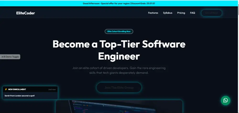 سوف تحصل على قالب Landing Page احترافي متكامل مخصص لعرض منتجات أو خدمات بشكل حديث وفخم، جاهز للاستخدام مباشرة أو التعديل عليه بسهولة