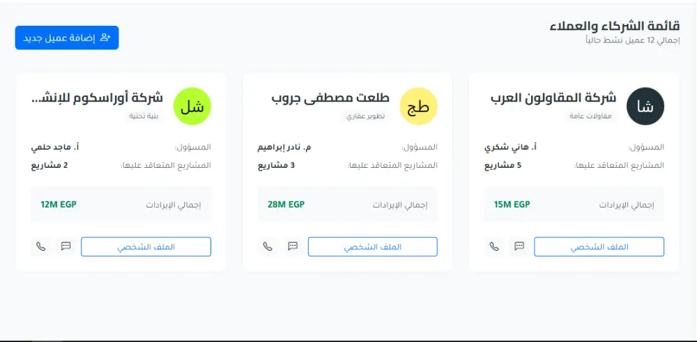برمجة واجهات لوحة تحكم (Dashboard) احترافية متجاوبة تدعم العربية والوضع الليلي.