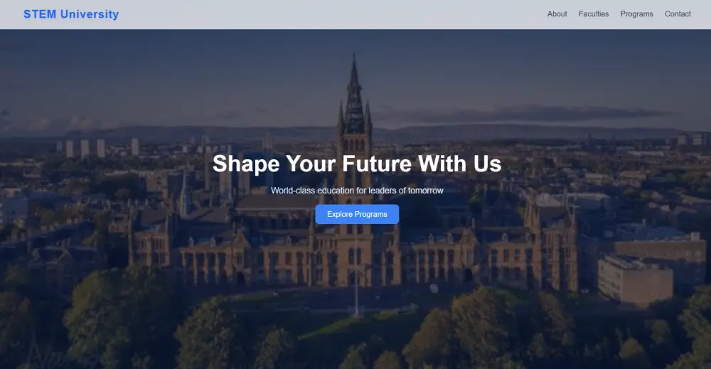 صميم Landing Page احترافية متجاوبة (صفحة واحدة + 5 أقسام) باستخدام HTML / CSS / JavaScript