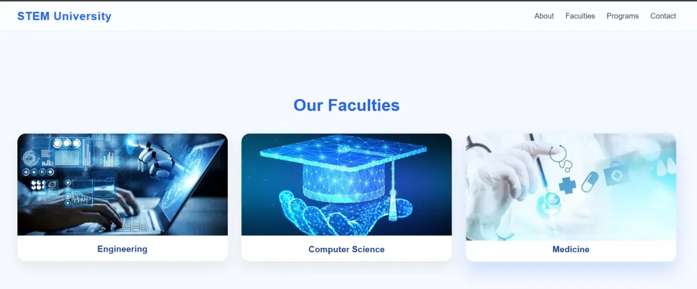 صميم Landing Page احترافية متجاوبة (صفحة واحدة + 5 أقسام) باستخدام HTML / CSS / JavaScript