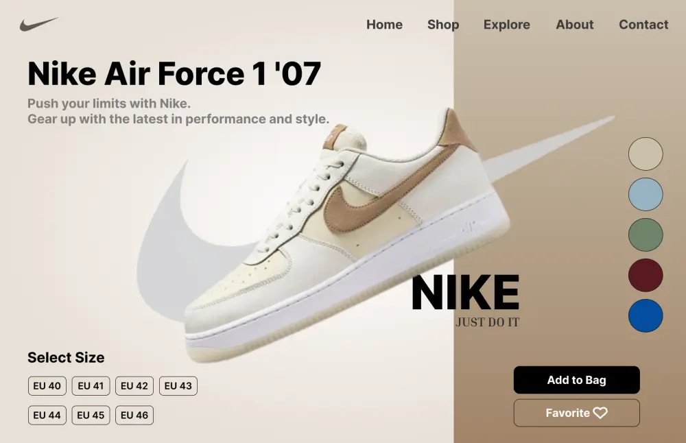 تصميم واجهات متجر إلكتروني احترافية (UI/UX)