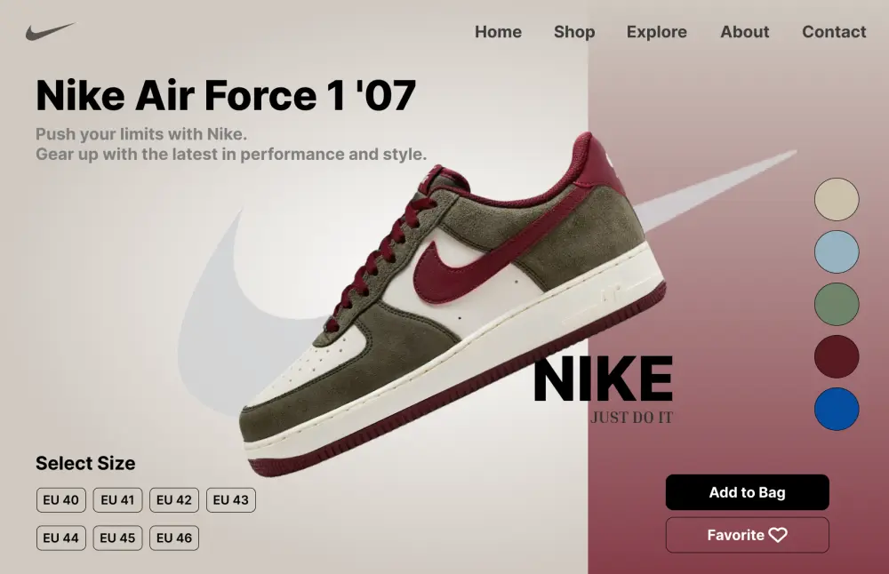 تصميم واجهات متجر إلكتروني احترافية (UI/UX)