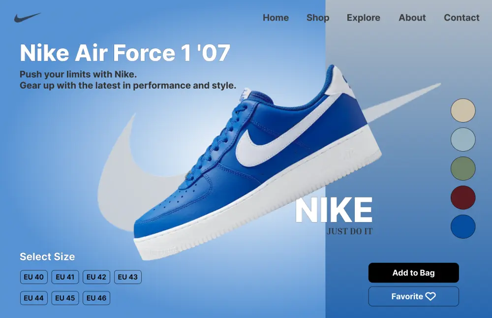 تصميم واجهات متجر إلكتروني احترافية (UI/UX)