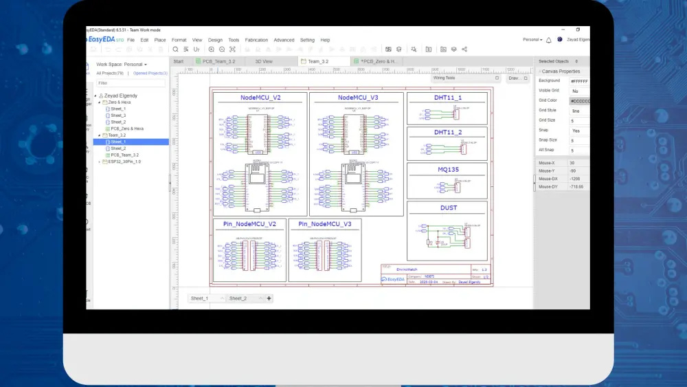 تصميم دوائر إلكترونية PCB مبتكرة من الفكرة إلى المخطط النهائ
