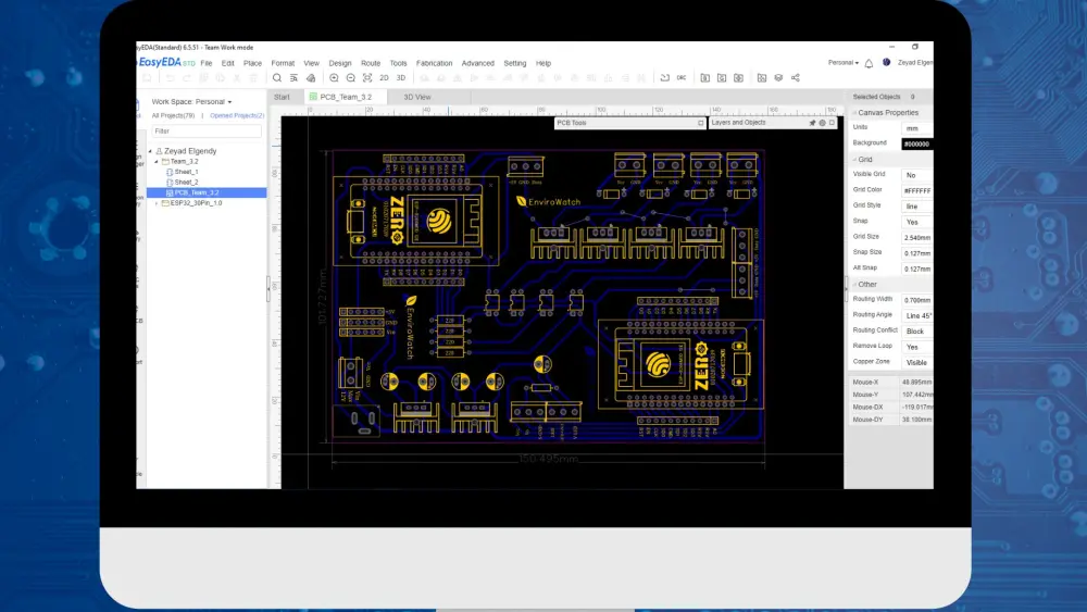 تصميم دوائر إلكترونية PCB مبتكرة من الفكرة إلى المخطط النهائ