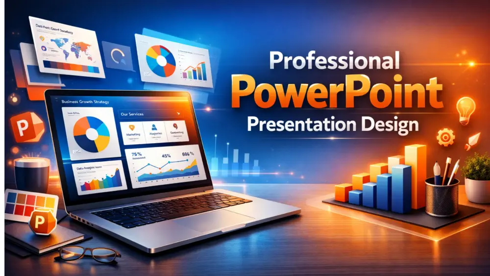 تصميم عرض PowerPoint احترافي وسريع خلال أقل من 24 ساعة