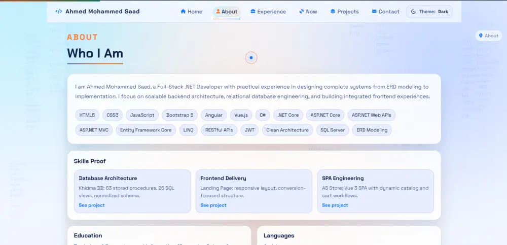 تصميم موقع شخصي يعرض اعمالك (Portfolio) يناسب جميع الشاشات