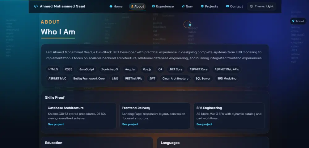 تصميم موقع شخصي يعرض اعمالك (Portfolio) يناسب جميع الشاشات