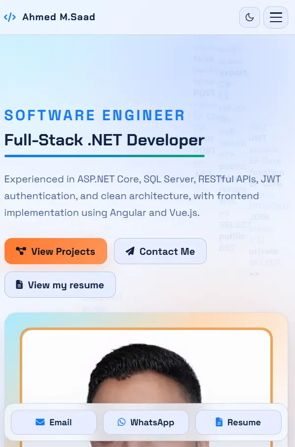 تصميم موقع شخصي يعرض اعمالك (Portfolio) يناسب جميع الشاشات