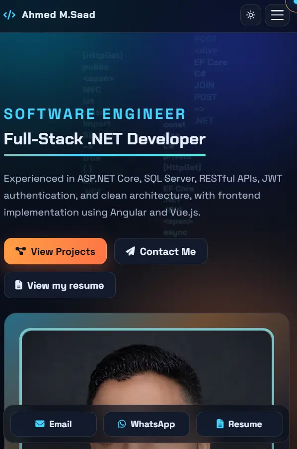 تصميم موقع شخصي يعرض اعمالك (Portfolio) يناسب جميع الشاشات