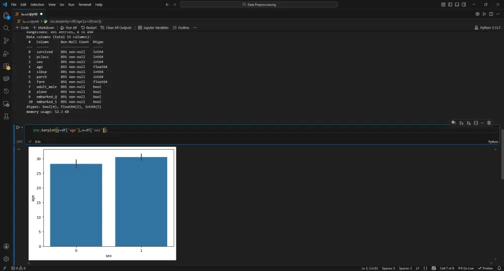 تنظيف ومعالجة البيانات باستخدام بايثون