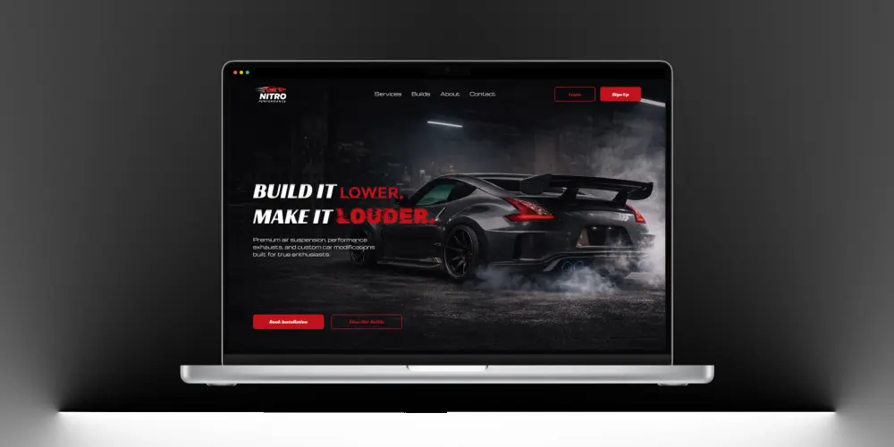 تصميم Landing Page أو واجهة موقع UI/UX احترافية