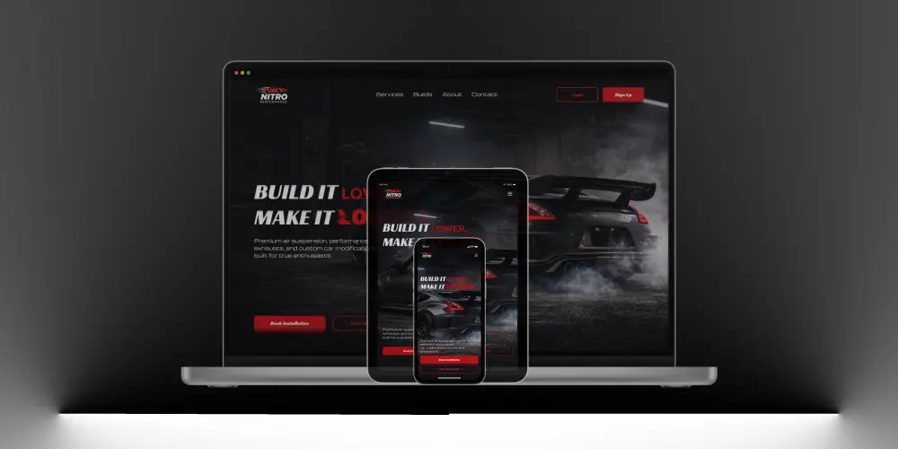 تصميم Landing Page أو واجهة موقع UI/UX احترافية