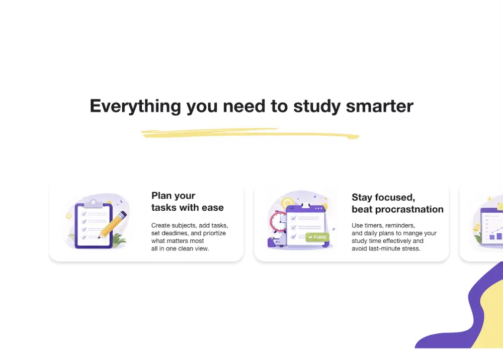 تصميم Landing Page احترافية لموقع مذاكرة UI/UX