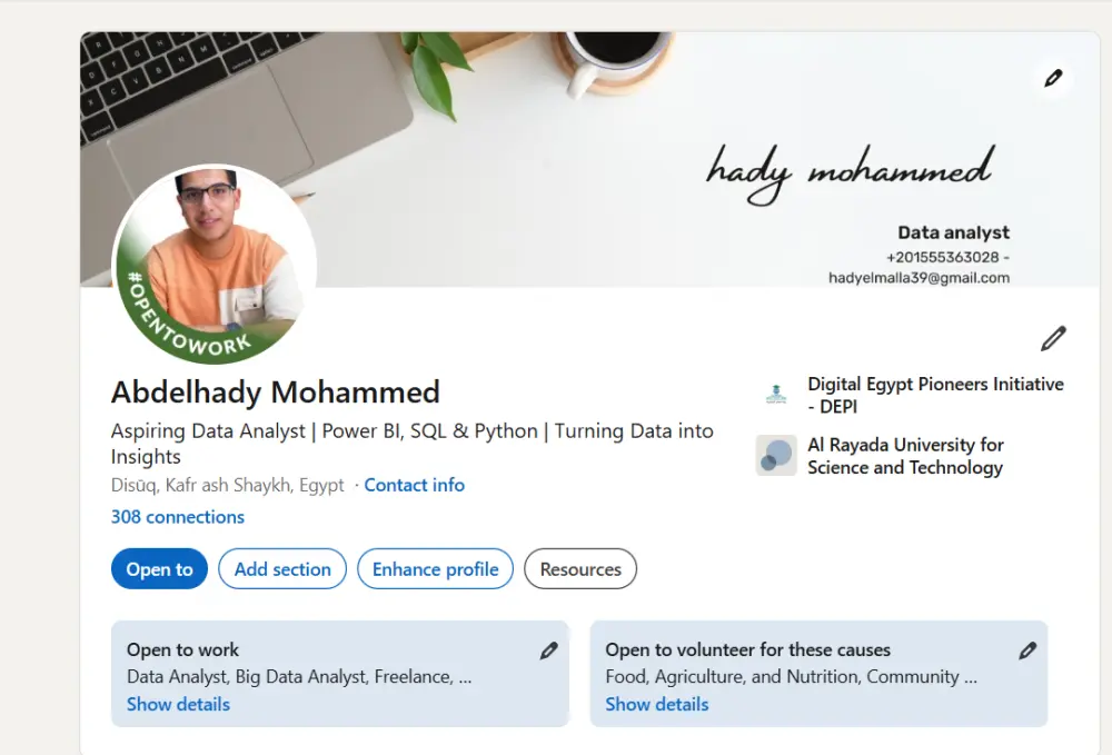 إنشاء حساب LinkedIn احترافي من الصفر وتحسينه لفرص العمل