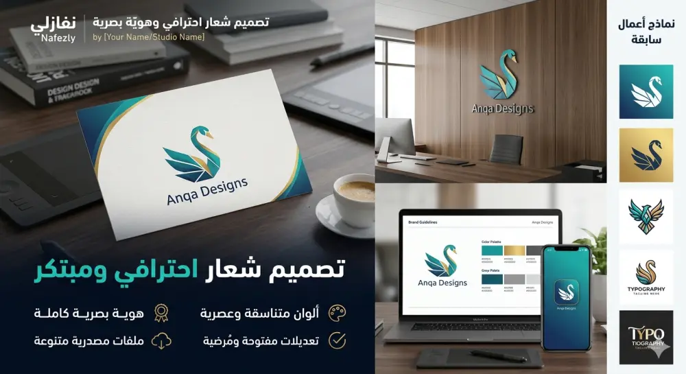 تصميم شعار احترافي يعكس هوية مشروعك ويخلد في أذهان عملائك