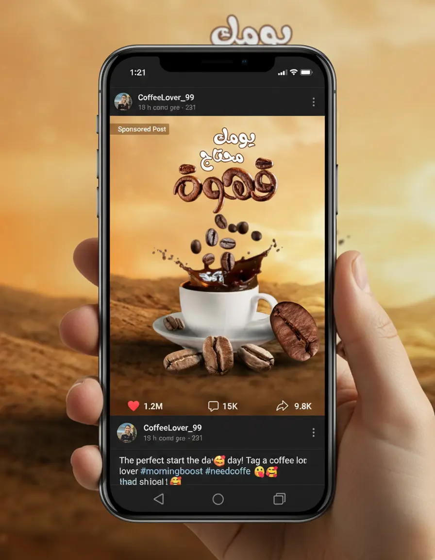 تصميم منشورات وإعلانات سوشيال ميديا احترافية لعلامتك التجارية (5 تصاميم)