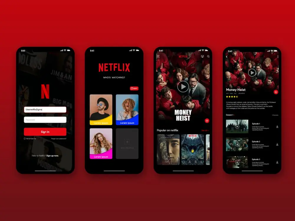 تصميم واجهات تطبيقات موبايل UI/UX احترافية (تصميم 4 شاشات بتجربة مستخدم عصرية)