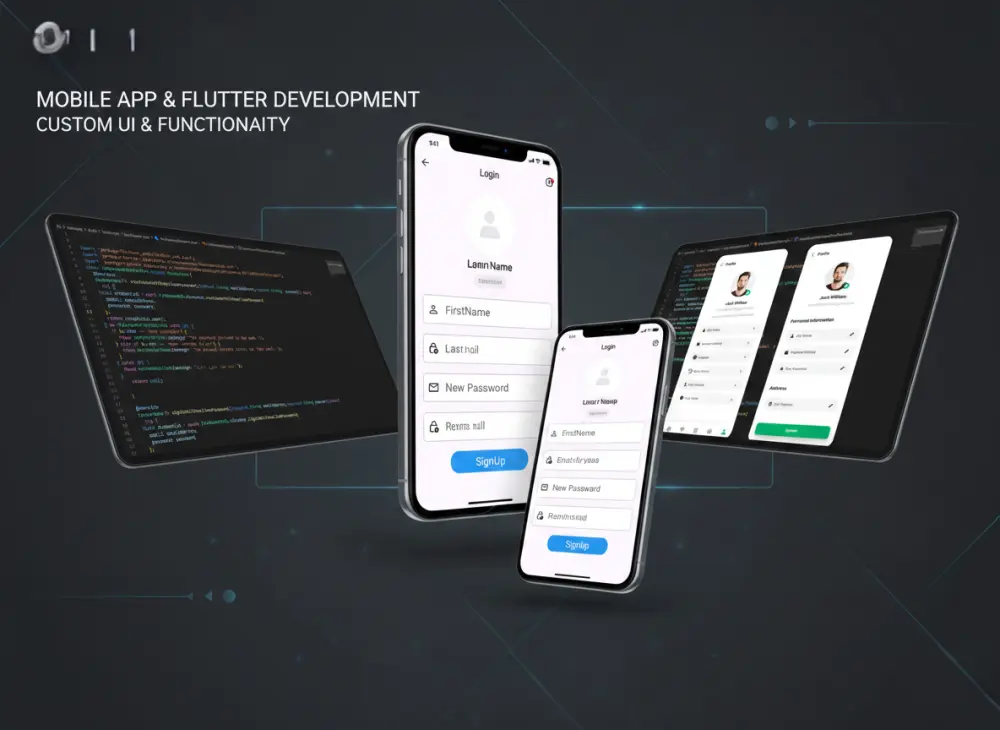 تطوير واجهات مستخدم (UI/UX) جذابة بواسطه Flutter