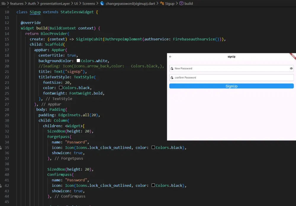تطوير واجهات مستخدم (UI/UX) جذابة بواسطه Flutter