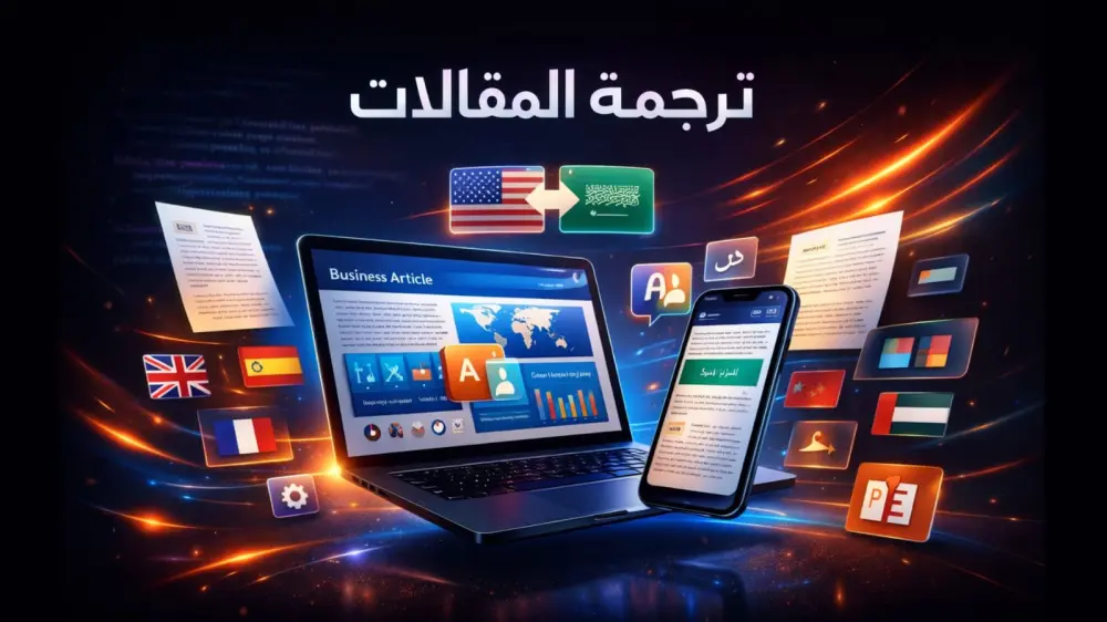 ترجمة مقالات من العربية للانجليزية والعكس