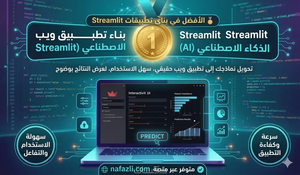 بناء تطبيق ويب تفاعلي لنموذج الذكاء الاصطناعي ب streamlit