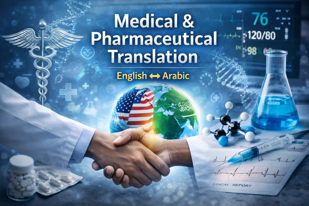 ترجمة طبية احترافية من اللغو الإنجليزية إلى اللغة العربية