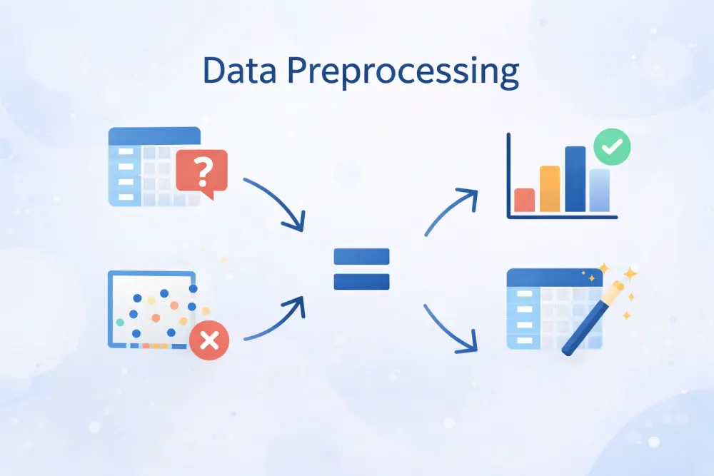 تنظيف البيانات (Data Preprocessing) وتحليلها استكشافيًا (EDA) باحتراف