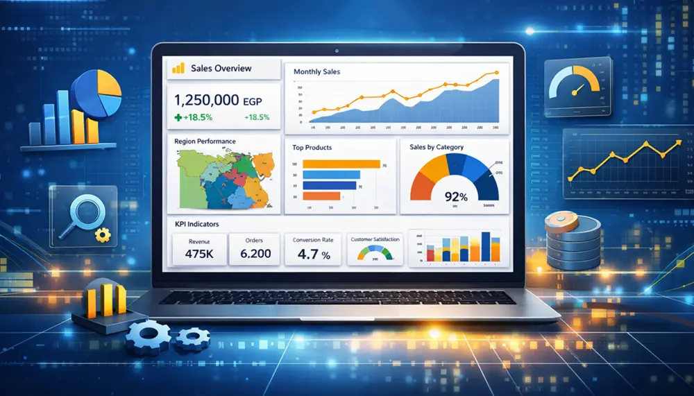 تصميم داشبورد Dashboard تفاعلي باستخدام Power BI