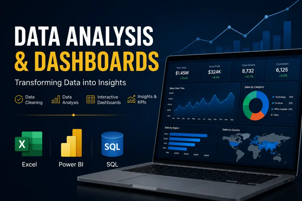تحليل البيانات و انشاء لوحة معلومات تفاعلية (dashboards)
