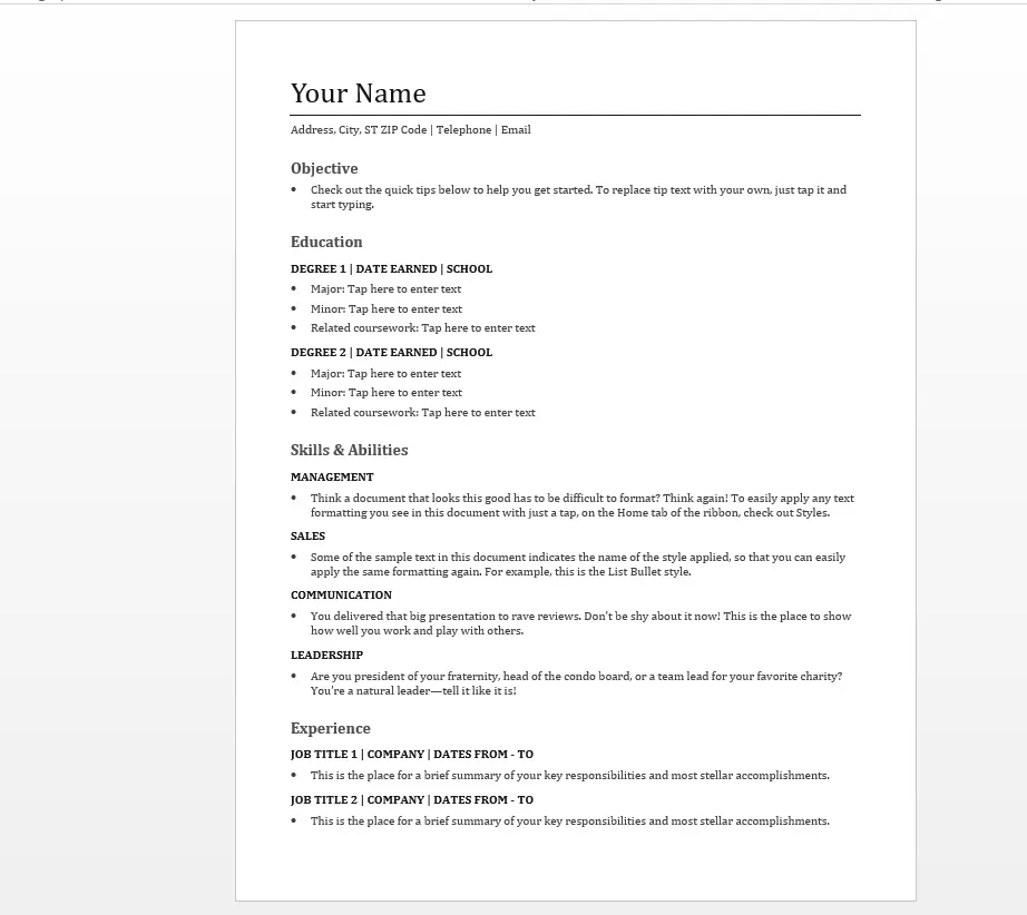 عمل cv محترف و متوافق مع ATS